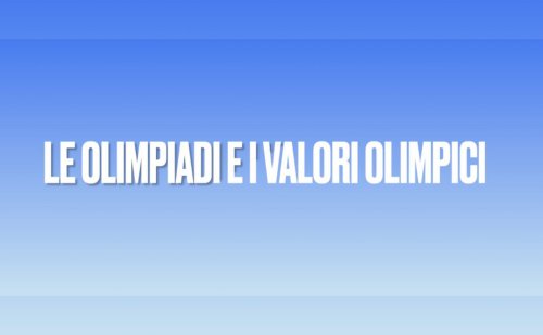 I valori olimpici a scuola